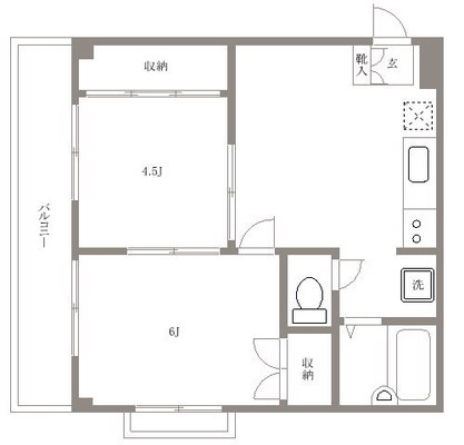 女子栄養大学 マンション 2DK