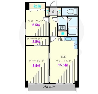 東京都北区昭和町１丁目 賃貸マンション 2SLDK