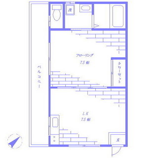 東京都北区西ヶ原２丁目 賃貸マンション 1LK