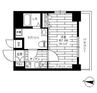 東京都北区滝野川１丁目 賃貸マンション 1K