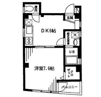 東京都北区西ヶ原１丁目 賃貸マンション 1DK