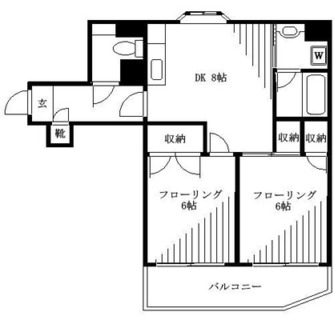 東京都北区豊島２丁目 賃貸マンション 2DK