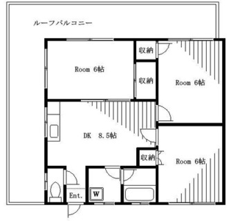 東京都北区堀船１丁目 賃貸マンション 3DK