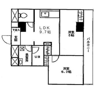 東京都北区滝野川１丁目 賃貸マンション 2LDK