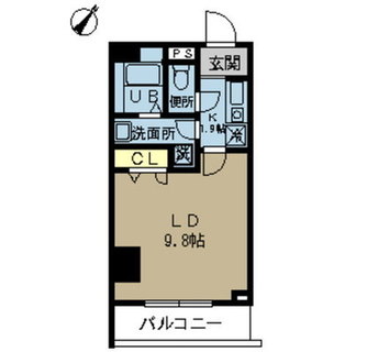 東京都北区中里１丁目 賃貸マンション 1K