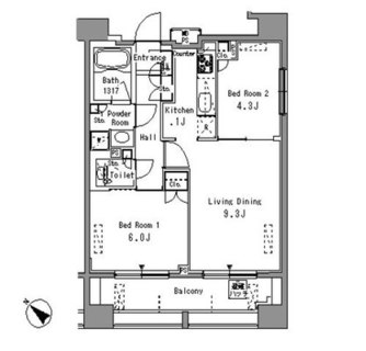 東京都北区西ヶ原２丁目 賃貸マンション 2LDK