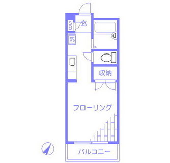 東京都北区中里２丁目 賃貸マンション 1K