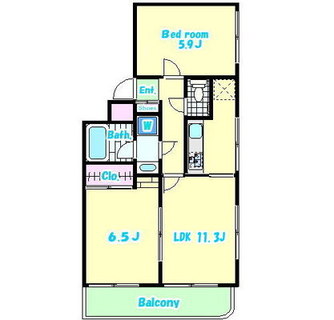 東京都北区滝野川１丁目 賃貸マンション 2LDK