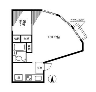 東京都北区中里１丁目 賃貸マンション 1LDK