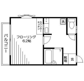 東京都北区滝野川１丁目 賃貸アパート 1K