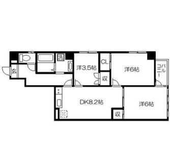 東京都北区滝野川３丁目 賃貸マンション 3DK