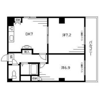 東京都豊島区巣鴨２丁目 賃貸マンション 2DK