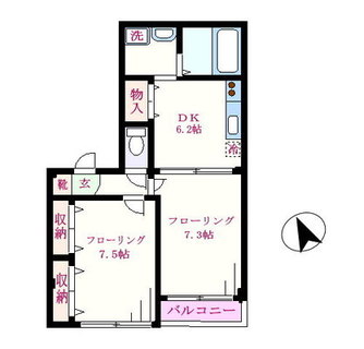 東京都北区東田端２丁目 賃貸マンション 2DK