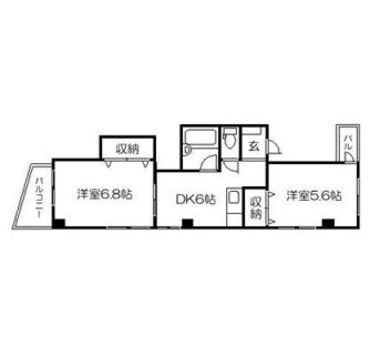 東京都北区中里１丁目 賃貸マンション 2DK