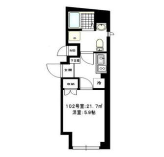 東京都北区田端４丁目 賃貸マンション 1K